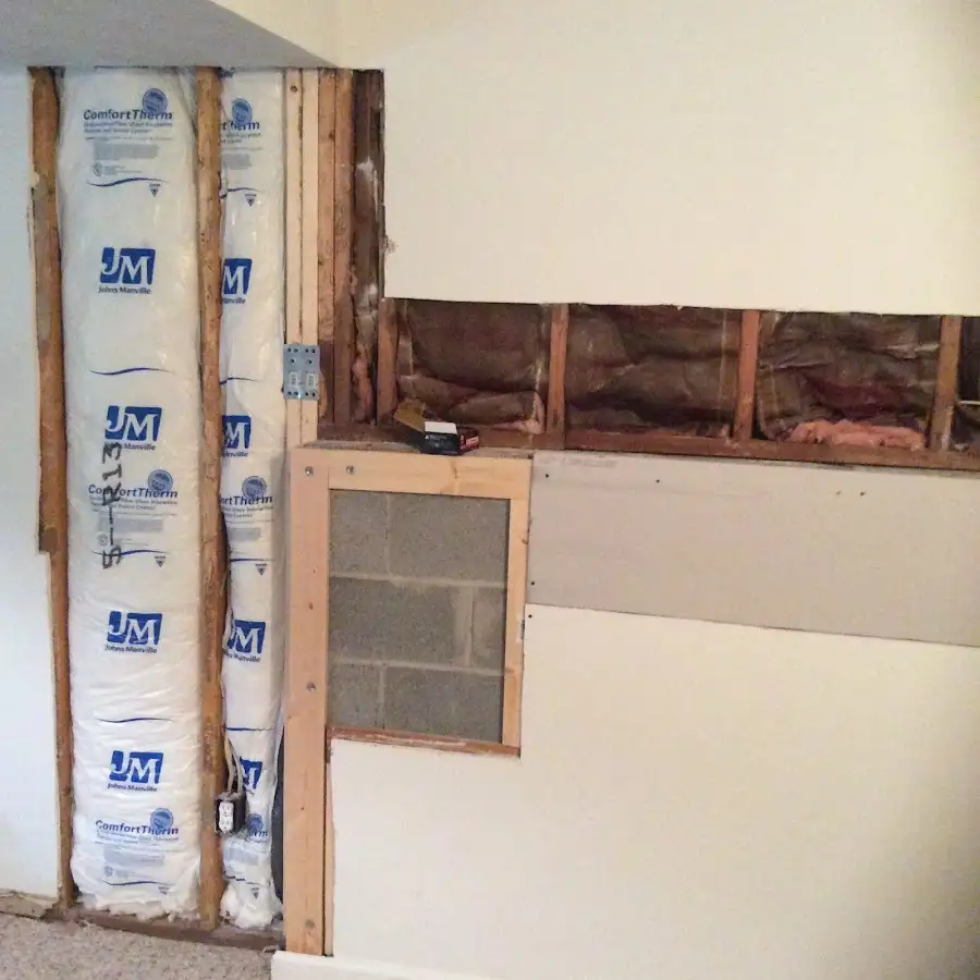 Wall insulation replacement during Contents Cleaning & Restoration in Woodland Park